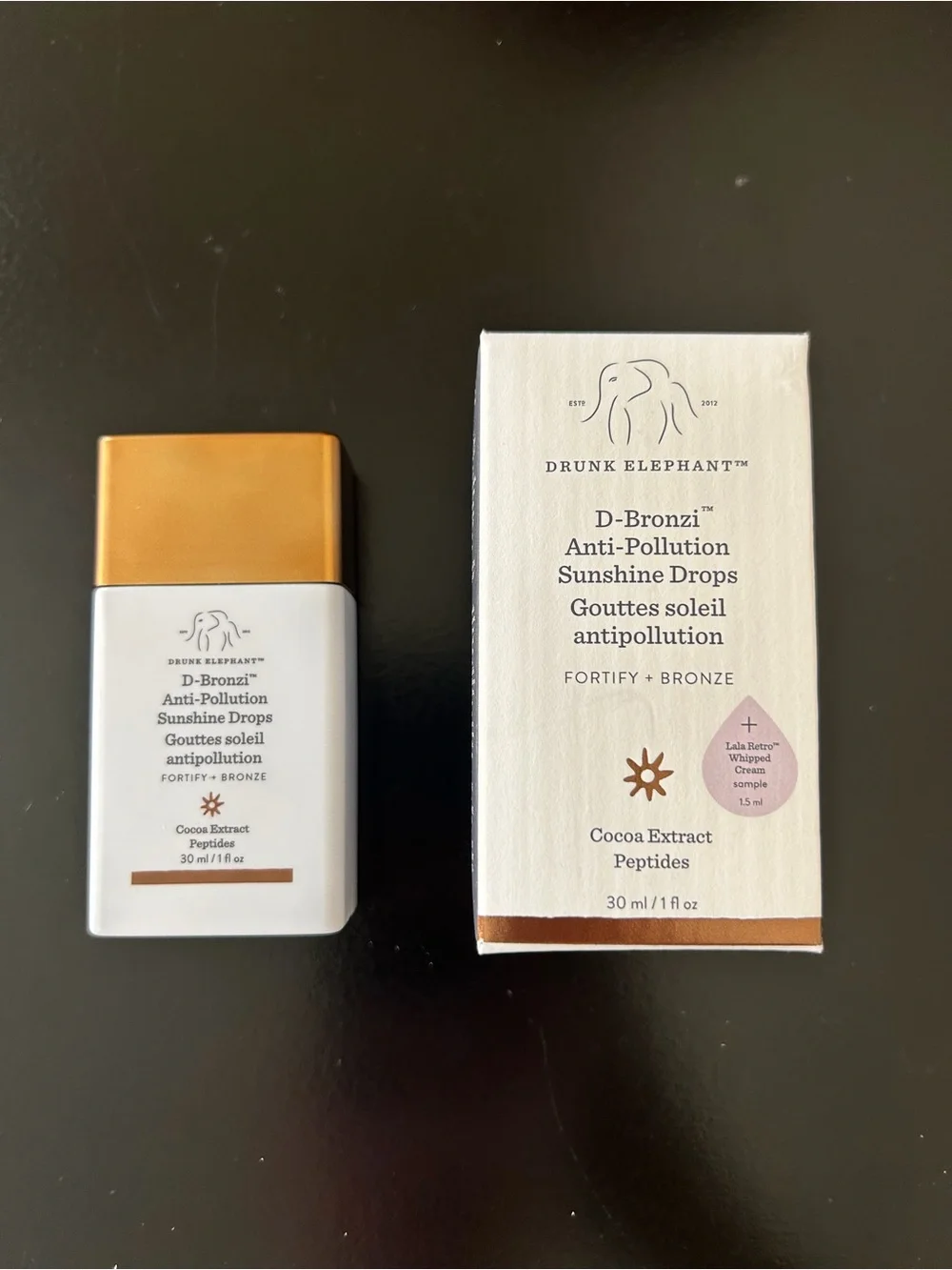 Drunk Elephant D-Bronzi Anti-Pollution Bronzing Drops with Peptides 30 ml